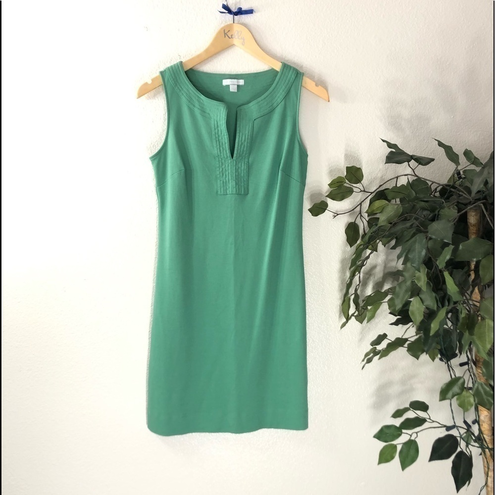 New York & Co Green Fitted Dress